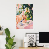 Retro Yorkshire Terrier Poster, Yorkshire Terrier Poster (Heimbüro)