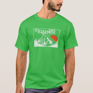 Retro Yosemite Nationalpark Halb Dome Vintager 80e T-Shirt