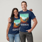 Retro Yosemite Nationalparktal WPA Style T-Shirt (Unisex)