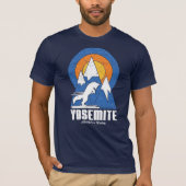 Retro Yosemite Ski White Fox T - Shirt (Vorderseite)