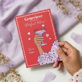 Retro You’re My Perfect Mix Valentine’s Day Card Feiertagskarte