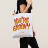 Retro You’re So Groovy Personalized Name 70s Tasche (Von Nahem)
