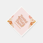 Retro Young Wild und 3. Geburtstag Serviette (Ecke)