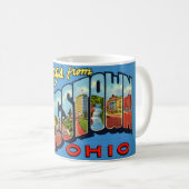 Retro Youngstown Ohio Greeting  Kaffeetasse (VorderseiteRechts)
