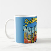 Retro Youngstown Ohio Greeting  Kaffeetasse (Links)