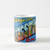 Retro Youngstown Ohio Gruß  Kaffeetasse (Mittel)