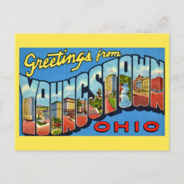 Retro Youngstown Ohio Gruß Postkarte