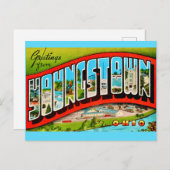 Retro Youngstown Ohio Postcard Postkarte (Vorne/Hinten)