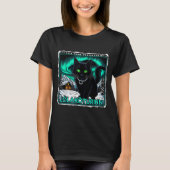 Retro Yule Cat Icelandic This Home Protected Jólak T-Shirt (Vorderseite)