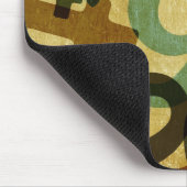 Retro-Zahlen-Textur-Mauspad Mousepad (Ecke)