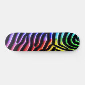 Retro Zebra 1 Skateboard (Horizontal)