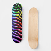 Retro Zebra 1 Skateboard (Vorderseite)