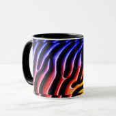 Retro Zebra 1 Tasse (Vorderseite Links)