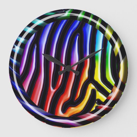 Retro Zebra 1 Uhr (Vorderseite)