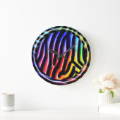 Retro Zebra 1 Uhr (Zuhause)