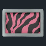 Retro Zebra Print Belt Buckle Geschenk Rechteckige Gürtelschnalle<br><div class="desc">Das Design stammt aus der Originalkunst.</div>