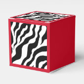 Retro Zebra Print Fevor Boxes Geschenkschachtel (Vorderseite)