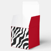 Retro Zebra Print Fevor Boxes Geschenkschachtel (Geöffnet)