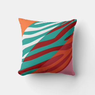 Retro Zebra Print Skin Pattern 8 Kissen
