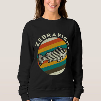 Retro Zebra Silhouette Idee Sweatshirt