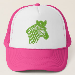 Retro Zebrafernlastfahrerhut Truckerkappe