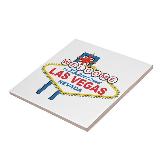 Retro Zeichen Las Vegass Fliese (Seite)