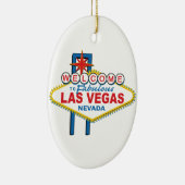 Retro Zeichen Las Vegass Keramikornament (Rechts)