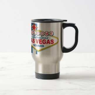 Retro Zeichen Las Vegass Reisebecher