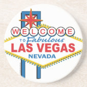 Retro Zeichen Las Vegass Untersetzer (Vorne)