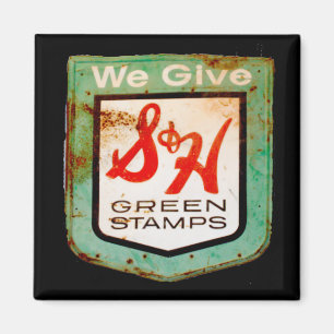 Retro-Zeichen Magnet