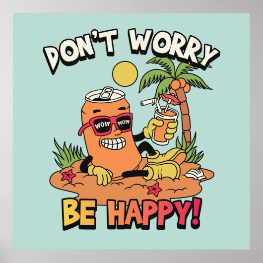 Retro-Zeichen Poster (Vorne)