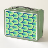 Retro Zeichnend I-Individuelle Name Metall Brotdose (Rückseite)