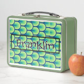 Retro Zeichnend I-Individuelle Name Metall Brotdose (Beispiel)