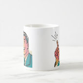 Retro-Zeiger auf die menschliche Tasse (Mittel)