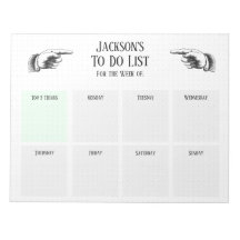 Retro-Zeiger-Hands zum Erstellen einer Liste