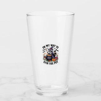 Retro Zeit, um den Topf lustig zu rühren Waschbär Glas