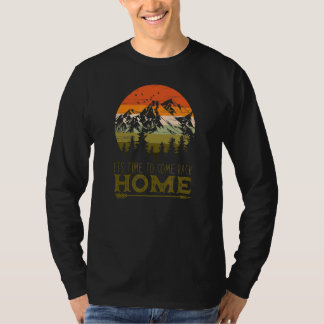 Retro-Zeit, um nach Hause zurückzukehren, Berge wa T-Shirt