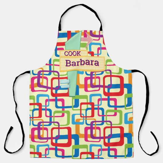 Retro-Zeitalter personalisieren Schürze (Vorderseite)