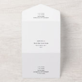 Retro-Zeitung glücklicherweise je nach QR-Hochzeit All In One Einladung (Außenbereich)