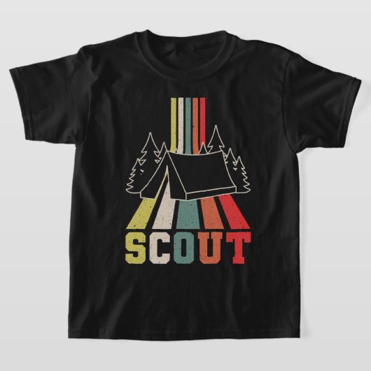 Retro-Zelt scout T-Shirt (Ablage )