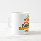 Retro Zen Mama Yoga Lotus Boho Kaffeetasse (Vorderseite Links)
