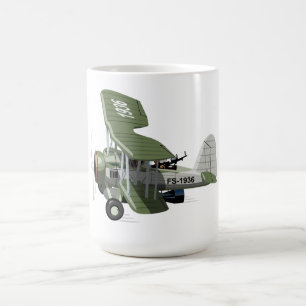 Retro-Zentrickflugzeug Kaffeetasse