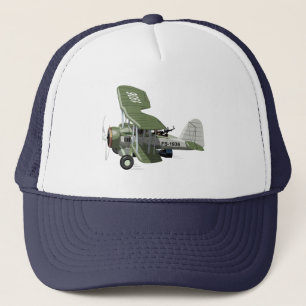 Retro-Zentrickflugzeug Truckerkappe