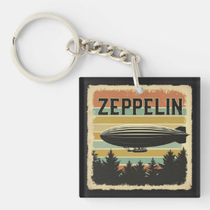 Retro-Zeppelin-Luftschiff Zepelin Zepplin Schlüsselanhänger