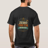 Retro Zero Wahrheit Erkannt Lustiger Tee (Rückseite)