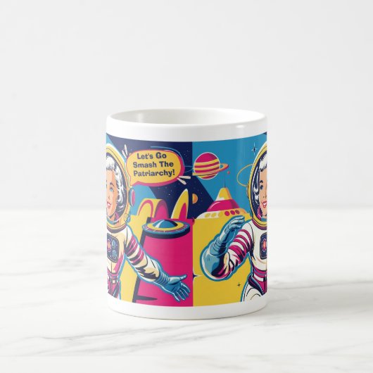Retro zerschlug die Patriarchat-feministische Tass Kaffeetasse (Mittel)