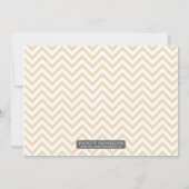 Retro Zickzack Abschluss Einladung (Rückseite)