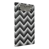 Retro-Zickzack-Chevron-Muster Mini Klemmbrett (Schrägansicht)