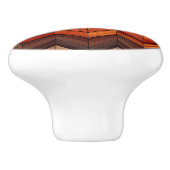 Retro Zickzack Keramikknauf (Seitenansicht)