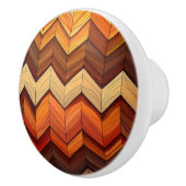 Retro Zickzack Keramikknauf (Rechts)